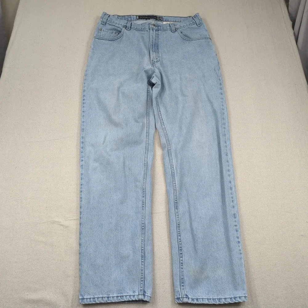 Vintage Levis Jeans Mens 36x34 Blue Silvertab Straight Relaxed 90s Made in USA